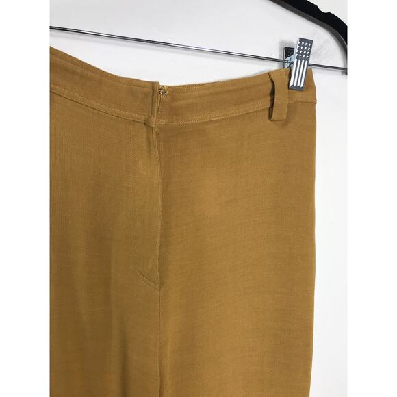 Gianni Versace Couture VTG Women's 42/8 Pants Gold Designer Chic Professional - Picture 2 of 8